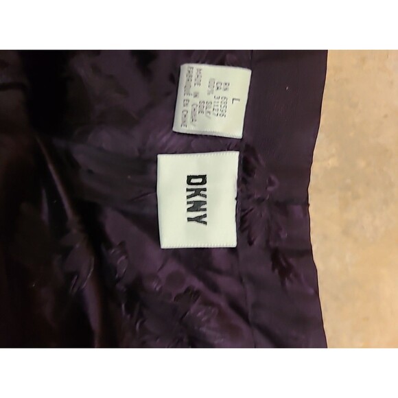 Vintage Y2K Womens 12  Silk Floral Over Coat Jacket & Pants  Suit Purple Fairy - Picture 14 of 16